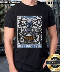 Awesome Jango Fett Best Dad Ever Boba Fett Star Wars T-Shirt featuring bold graphics for Star Wars fans and dads.