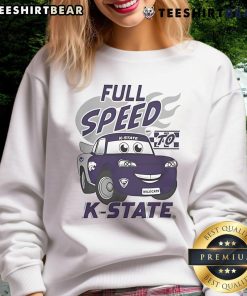 Awesome K-State Wildcats Vive La Fete Full Speed Sweatshirt in purple, showcasing school spirit and stylish comfort.