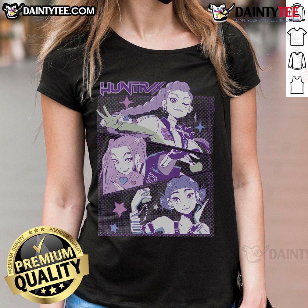 Awesome Kpop Demon Hunters Huntrix Ladies Tee Awesome K-Pop Demon Hunters Huntrix Ladies Tee featuring vibrant graphics and stylish design for fans of K-Pop culture.
