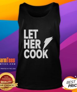 Awesome Let Her Cook Tank Top featuring a stylish design perfect for cooking enthusiasts and casual wear.
