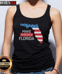 Awesome Make America Florida State Flag Tank Top featuring a vibrant flag design, perfect for summer and patriotic events.
