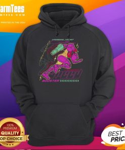 Awesome Metroid Breaking The Barrier Hoodie featuring vibrant artwork and a stylish design for gamers and fans.