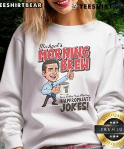 Cozy Awesome Michaels Morning Brew Sweatshirt in soft fabric, perfect for chilly mornings and coffee lovers.