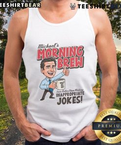 Awesome Michaels Morning Brew Tank Top featuring a trendy design for coffee lovers, perfect for casual wear.