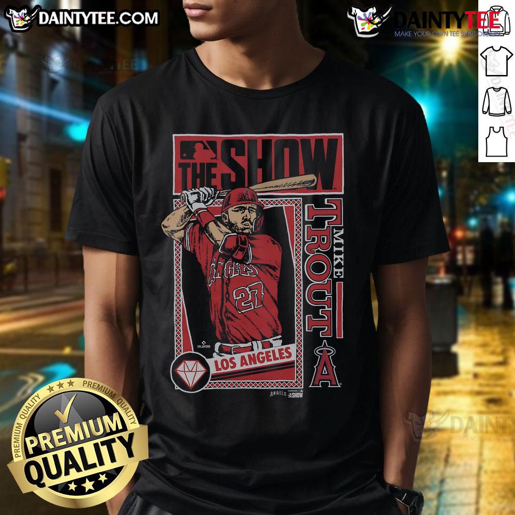 Awesome Mlb The Show Angels Mike Trout T Shirt Awesome MLB The Show Angels Mike Trout T-Shirt featuring vibrant graphics and a comfortable fit for baseball fans.