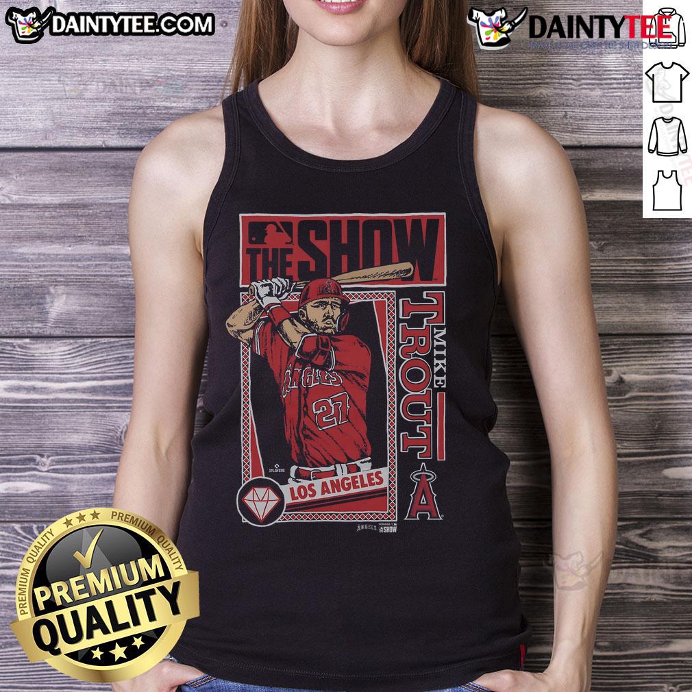 Awesome Mlb The Show Angels Mike Trout Tank Top Awesome MLB The Show Angels Mike Trout tank top featuring vibrant graphics and a stylish design for fans.