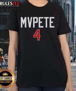 Awesome MVPETE 4 Pete Crow Armstrong Ladies Tee featuring vibrant graphics and comfortable fit for baseball fans.