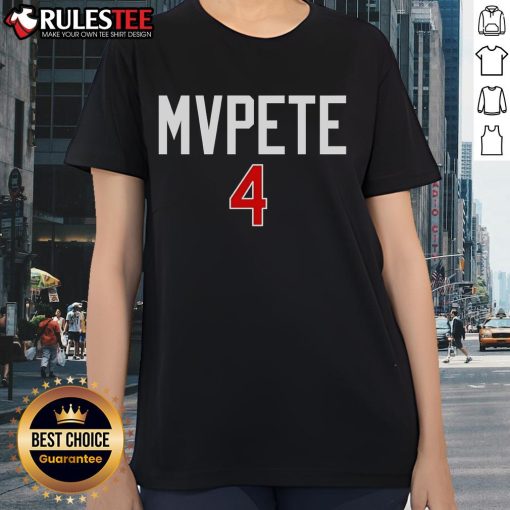 Awesome MVPETE 4 Pete Crow Armstrong Ladies Tee featuring vibrant graphics and comfortable fit for baseball fans.