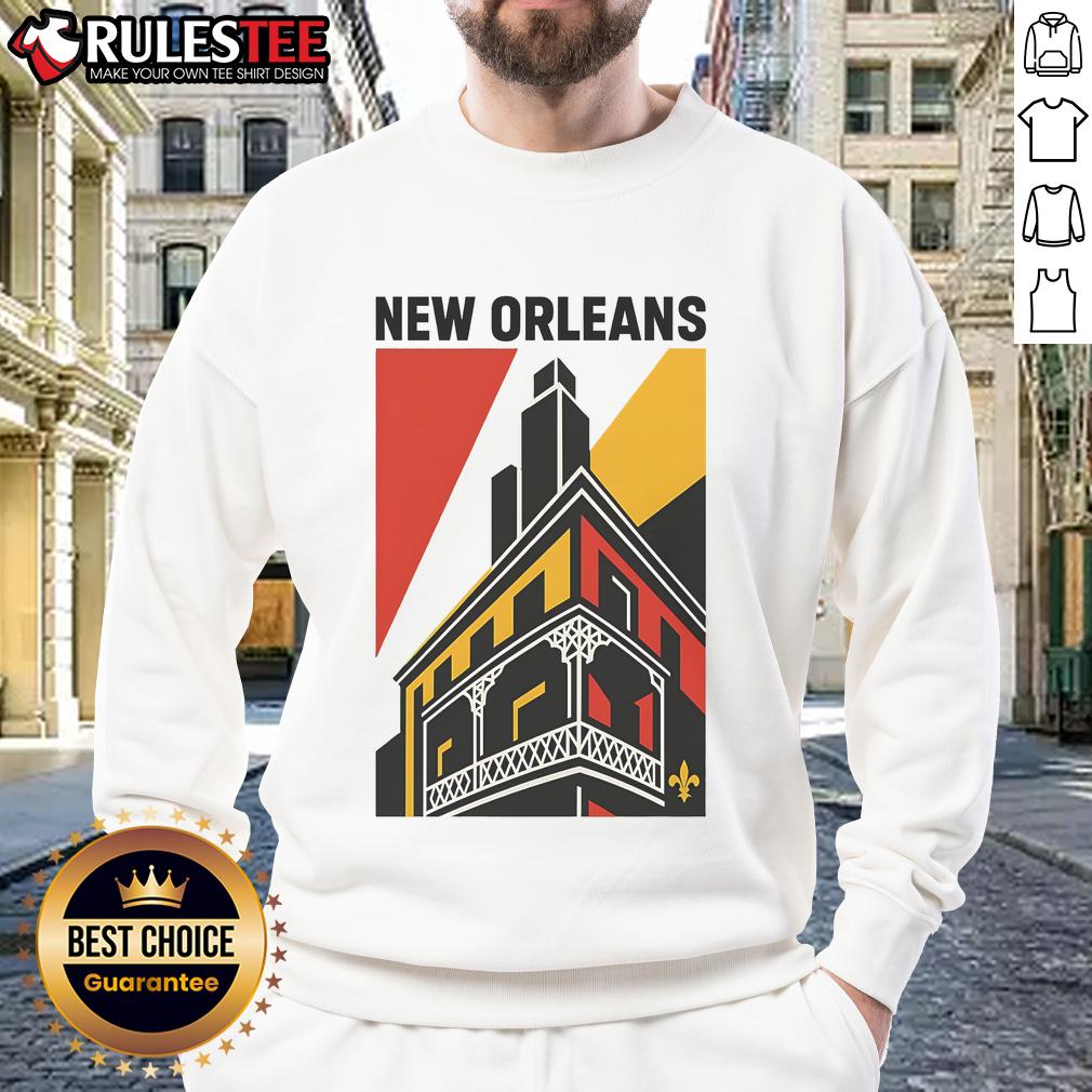 Awesome New Orleans Art Deco Sweatshirt Stylish Awesome New Orleans Art Deco sweatshirt featuring vibrant colors and a unique design, perfect for art lovers.