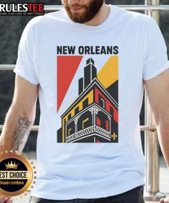 Awesome New Orleans Art Deco T-Shirt featuring vibrant colors and a stylish design inspired by the city's iconic architecture.