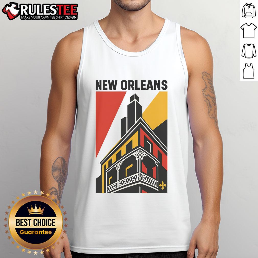 Awesome New Orleans Art Deco Tank Top Stylish Awesome New Orleans Art Deco tank top featuring vibrant colors and geometric patterns, perfect for summer fashion.