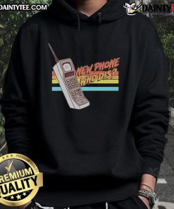 Awesome New Phone Who Dis Retro Hoodie in vibrant colors, perfect for casual wear and tech enthusiasts.