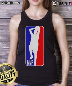 Awesome Nikola Jokic MVP shooting basketball logo tank top showcasing vibrant design and sporty style for fans.