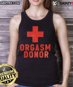 Awesome Orgasm Donor Plus Tank Top in vibrant colors, perfect for comfort and style in casual wear.