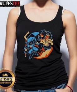 Cool Sly Cooper tank top featuring the Awesome Outlaw Duo design, perfect for fans of the game and stylish casual wear.