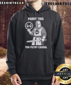 Alt Text: Windscribe Logo Hoodie featuring Awesome Parry This You Filthy Casual design, perfect for casual wear and fans.