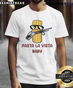 Awesome Pasta La Vista Baby T-Shirt featuring a fun pasta graphic and playful text for pasta lovers and kids.
