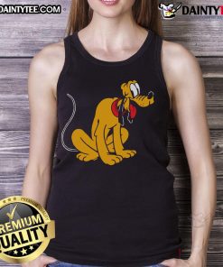 Cute cartoon tank top featuring an adorable Pluto design, perfect for casual wear and showcasing your love for Disney.