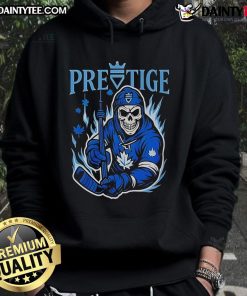 Awesome Prestige Skeleton Toronto Maple Leafs hoodie featuring a stylish design for hockey fans.