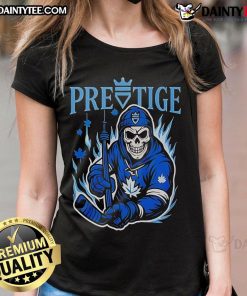 Awesome Prestige Skeleton Toronto Maple Leafs Ladies Tee featuring a stylish skeleton design for female fans.