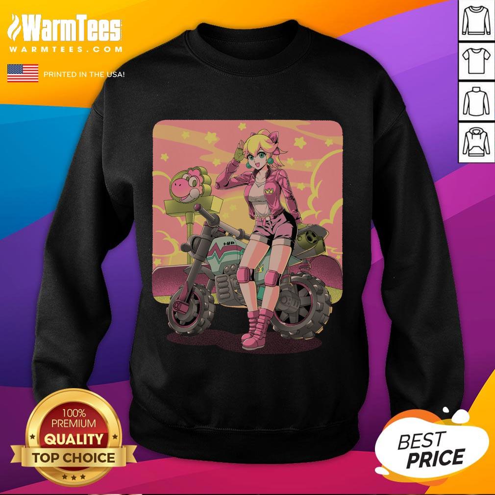 Awesome Princesses Peach Motorcycle Cross Country Retro Anime Gamer Sweatshirt Awesome Princesses Peach motorcycle cross country retro anime gamer sweatshirt featuring vibrant graphics and cozy design.
