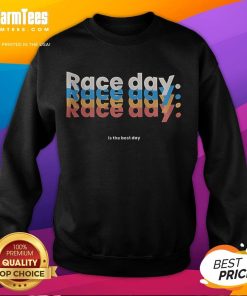 Awesome Race Day Repeat in the Best Day Sweatshirt - Comfortable and stylish sweatshirt perfect for race day events.