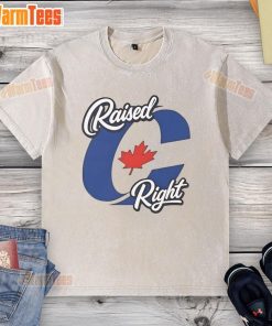 Awesome Raised Right Canada Washed T-Shirt in soft fabric, featuring a stylish design perfect for casual wear.