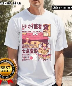 Alt Text: Awesome Reindeer Doctor Rumble Ball Seven Point Shift One Piece T-Shirt featuring a vibrant reindeer graphic design.