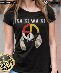 Awesome Sa Ki Wa Ki Ladies Tee featuring a stylish design perfect for casual wear and everyday fashion.
