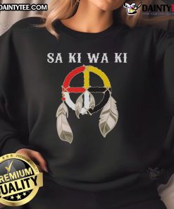 Awesome Sa Ki Wa Ki Sweatshirt in vibrant colors, perfect for casual wear and showcasing unique style.