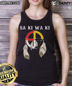 Stylish Awesome Sa Ki Wa Ki Tank Top featuring vibrant colors and unique design, perfect for summer fashion.