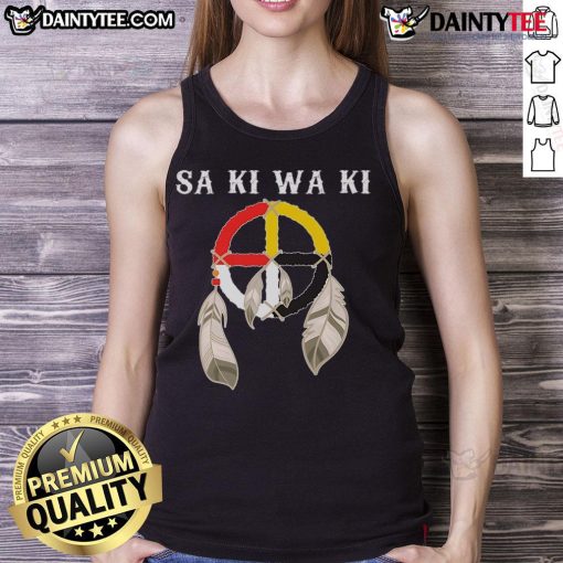 Stylish Awesome Sa Ki Wa Ki Tank Top featuring vibrant colors and unique design, perfect for summer fashion.