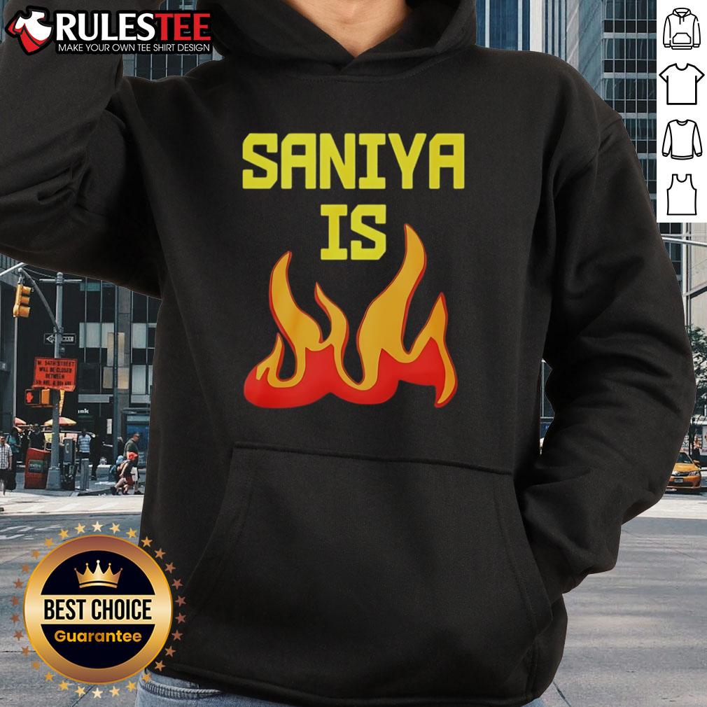 Awesome Saniya Is Fire Hoodie Awesome Saniya Is Fire Hoodie in vibrant colors, showcasing trendy design and comfortable fit for casual wear.