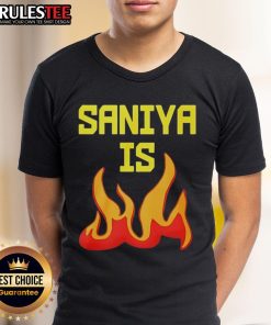 Awesome Saniya Is Fire T-Shirt featuring bold graphic design in vibrant colors for stylish and trendy looks.
