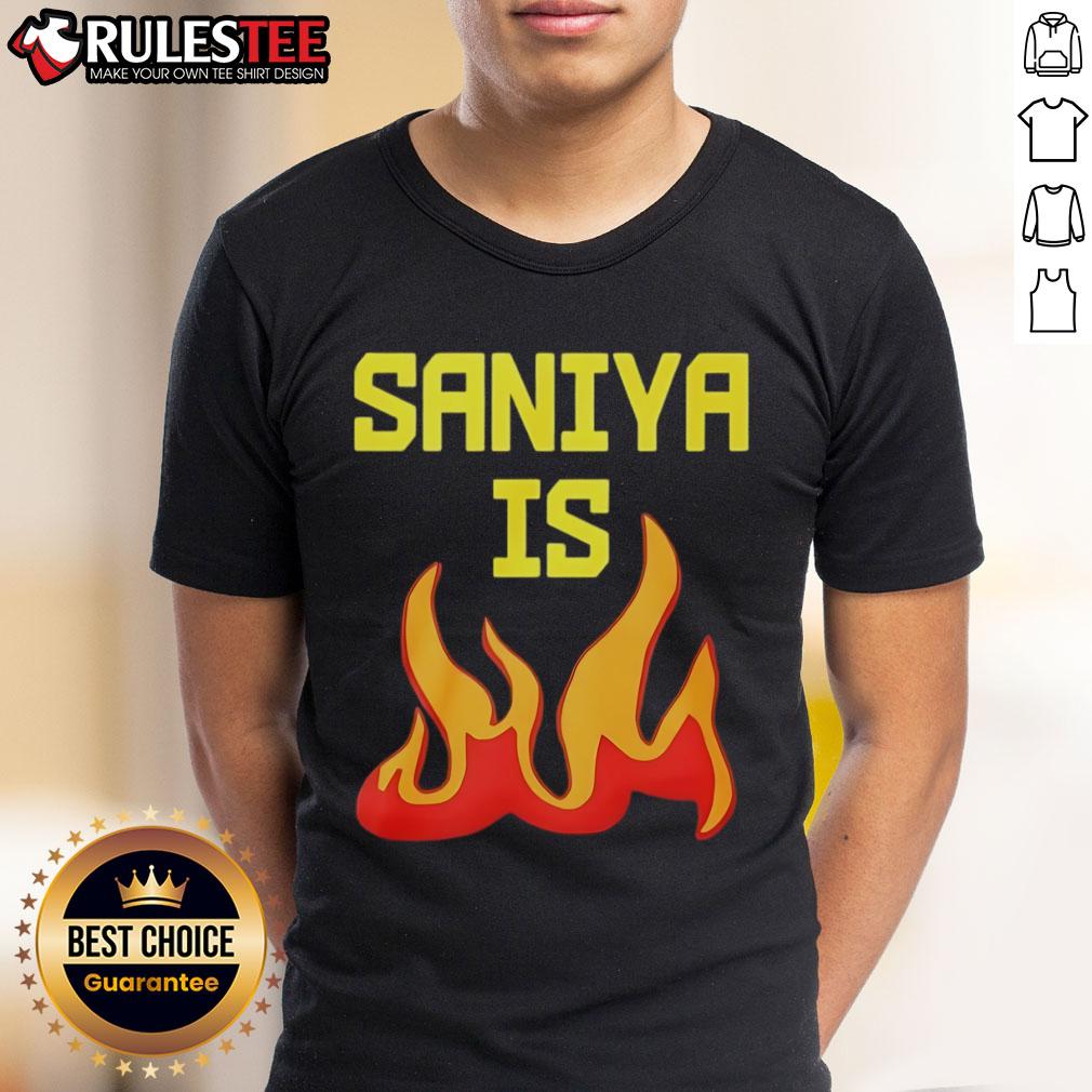 Awesome Saniya Is Fire T Shirt Awesome Saniya Is Fire T-Shirt featuring bold graphic design in vibrant colors for stylish and trendy looks.