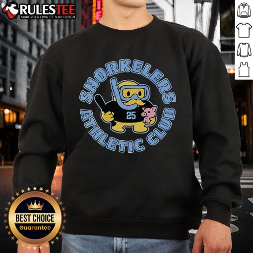 Garrett Stubbs wearing an Awesome Snorkelers Athletic Club sweatshirt, showcasing Philadelphia Phillies pride and style.