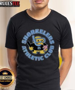 Awesome Snorkelers Athletic Club Garrett Stubbs Philadelphia Phillies T-Shirt featuring vibrant team colors and logo.