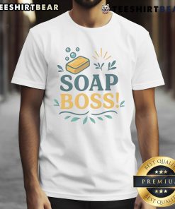 Awesome Soap Boss T-Shirt featuring a vibrant design, perfect for soap makers and enthusiasts who love unique apparel.