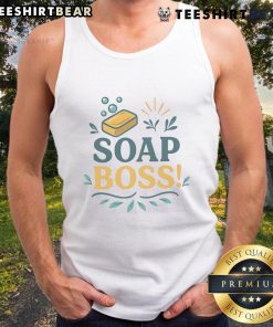 Awesome Soap Boss Tank Top featuring a stylish design for soap enthusiasts, perfect for casual wear or gifts.