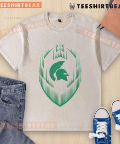 Awesome Spartans Football Spikes Washed T-Shirt in vibrant colors, perfect for fans showcasing team spirit.