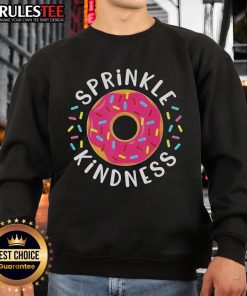Awesome Sprinkle Kindness Donut Sweatshirt featuring a colorful donut graphic and cheerful typography.