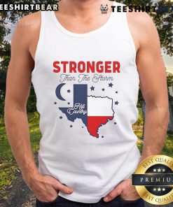 Awesome Stronger Than The Storm Texas Hill Country Pride Tank Top in vibrant design, perfect for outdoor summer activities.
