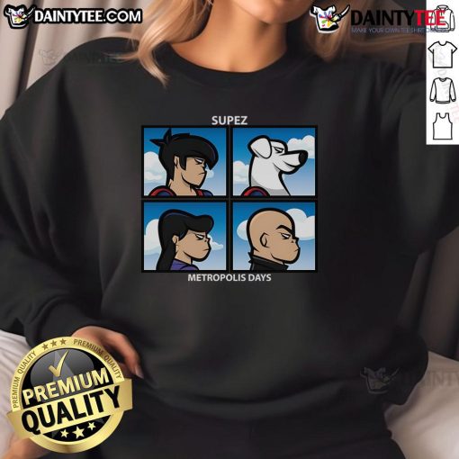 Awesome Supez Metropolis Days Sweatshirt in stylish design, perfect for casual wear and street fashion enthusiasts.