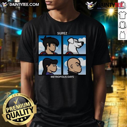 Awesome Supez Metropolis Days T-Shirt featuring vibrant graphic design and comfortable fit for casual wear.