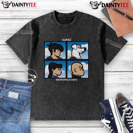 Awesome Supez Metropolis Days Washed T-Shirt featuring a vibrant graphic design, perfect for casual wear and summer style.
