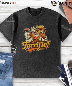 Awesome Tarrific Leopard Washed T-Shirt featuring a stylish leopard print design on a soft, relaxed-fit fabric.