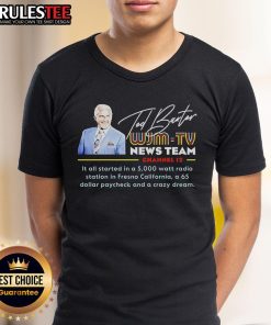 Awesome Ted Baxter WJM-TV news t-shirt featuring a retro design, perfect for fans of classic television.