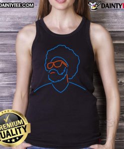 Awesome The Jingle Man Neon Tank Top featuring vibrant colors and a fun design, perfect for summer outings and festivals.