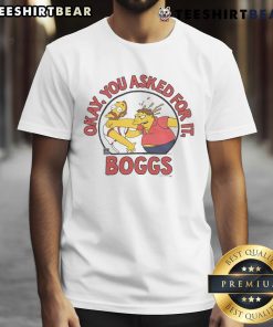 Alt Text: Awesome The Simpsons Wade Boggs You Asked For It T-Shirt featuring a vibrant graphic of Wade Boggs in a playful design.