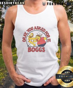 Wade Boggs tank top featuring The Simpsons design, perfect for fans of the show and sports memorabilia collectors.